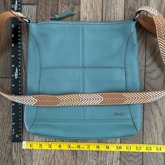 The Sak Handbags - The Sak Blue Crossbody Bag with Chevron Strap